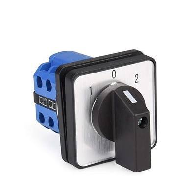 APIELE Changeover Selector Switch 3 Position 440V Universal Rotary Cam Selector (20A 8 Terminal)