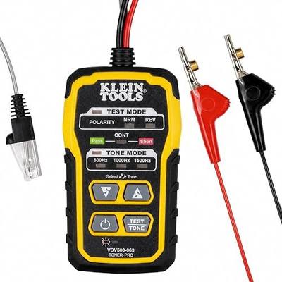 Klein Tools VDV500-063 Wire Tracer Tone Generator Continuity Tester for Ethernet, Internet, Telephone, Speaker, Coax, Video, and Data Cables RJ45, RJ11, RJ12