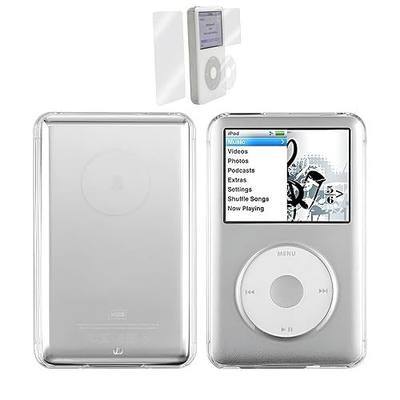 Clear Hard Snap-on Case Cover for Apple iPod Classic 6th 7th 80GB, 120GB Thin 160GB Released on 2009 + Screen Protector(10.5mm Thickness Thin Version)