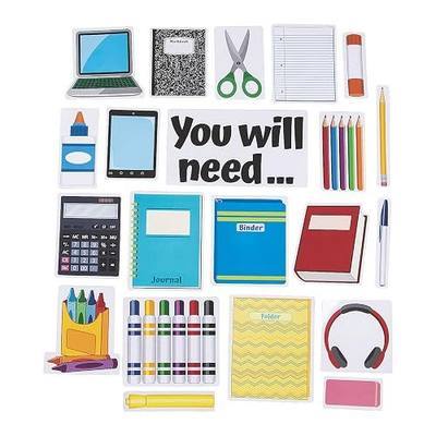 Fun Express Classroom Magnets for Whiteboard, 21 Piece | Educational Supply Management Set, For Elementary Teachers, Magnetic School Supplies, Visual Icons Student Organization