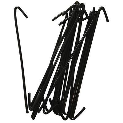 8-1/4" Wire Ties aka, Chain Link Fence Hook Ties, Tie Wires (BLACK in color) (30 PACK)