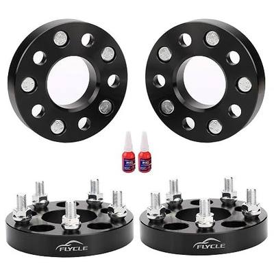 FLYCLE 1 inch 5x4.5 Wheel Spacers for TJ YJ XJ MJ KJ KK ZJ, 5 Lug 5x114.3mm Wheel Spacer for Wrangler Ranger Explorer Mustang Edge with 1/2-20 Studs & 82.5mm Center Bore