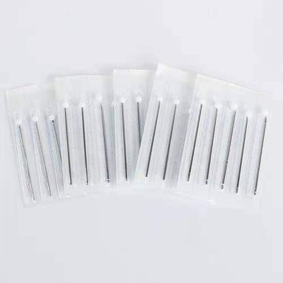 16G 10 Pieces Body Ear Navel Nose Lip Nipple Piercing Needles