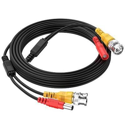 EKYLIN 16FT 5M Pre-Made 2-in-1 BNC Video + Power DC Extension Cable for CCTV Security Camera Home Surveillance Closed-Circuit TV System