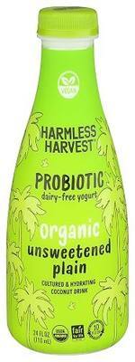 Harmless Harvest Dairy-Free Drinkable Yogurt - Unsweetened, 24 Fl Oz, 1.5 pound (pack of 1)