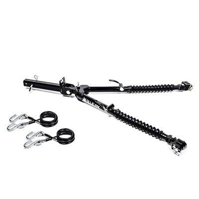 Blue Ox BX7380 Alpha II Tow Bar 2" Receiver | Towing Up to 6,500 lbs | Safety Cables Included | Self-Aligning with 3-Axis Swivel Design | Has Auto Locking Arms