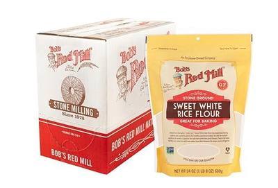 Bob's Red Mill Sweet White Rice Flour, 24oz (Pack of 4) - Non GMO, Gluten Free, Vegan, Kosher