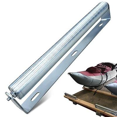 Heavy Duty Galvanized Steel Rollers Bracket Set: Conveyor Sytem, Ideal: Expanding Workspace & Assembly for Woodworking Table, Saw, Belt, 15″ Length, 1.9″ Diameter, 250lb Cap By Ultimation