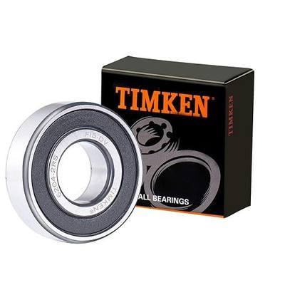 TIMKEN 6204-2RS 2PACK Double Rubber Seal Bearings 20x47x14mm, Pre-Lubricated and Stable Performance and Cost Effective, Deep Groove Ball Bearings | Pre-Lubricated and Stable Performance and Cost Effective Bearings