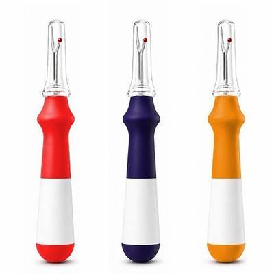 Lhedon Seam Ripper 3 PCS, Seam Rippers for Sewing, Ergonomic Grip, Colorful Large Thread Stitch Remover Tool Handy Stitch Rippers for Sewing Crafting Removing Hems and Seams