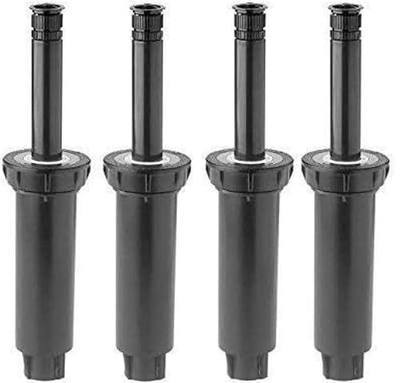 Rain Bird 1804VAN 1800 Series Professional 4 Inch Pop Up Sprinkler Head, 4 Pack - Lawn Sprinkler with Adjustable 0-360 Degree Arc Nozzle Pattern, Up to 15 Ft Spray Distance, 1/2 in NPT Threaded Inlet