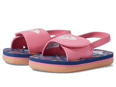 Roxy Girl's TW Finn Sling Back Flip Flop Sandal Sandal, NAVY DREAM, 7 M M US Toddler