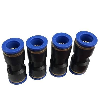 Fuel Line Connector Quick-Connect Hose Union fit for 3/16 OD (1/8 ID) Nylon Tubing Pack of 4