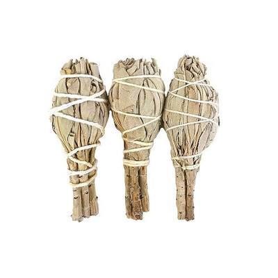 Incense Garden Premium California White Sage 4 Inch Smudge Sticks - Torch Wands Home Cleansing, Fragrance, Meditation, Yoga, Blessing, Smudging Rituals, New Home (Pack of 3)