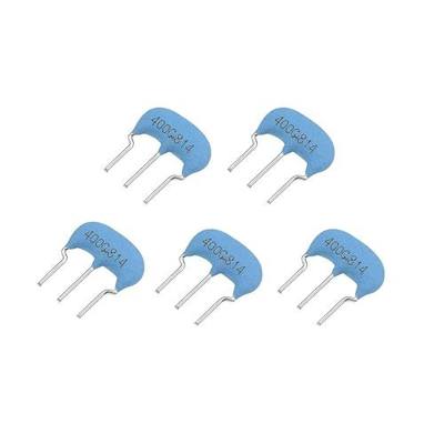 uxcell Ceramic Resonator Crystal Oscillator 4MHz 15pF 3 Pin DIP, Blue 5 Pieces