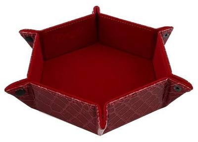 Forged Dice Co. Dice Tray Portable Folding Dice Rolling Tray for use as DND Dice Tray D&D Dice Tray or Dice Game 6.5 Inch Quiets Rolling Metal Dice - Stronger Snaps Hold Tighter Than Other Dice Trays