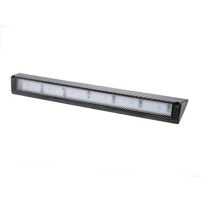 Raycharm 22.4" RV Exterior LED Porch Lighting Fixture, 40° Down Angle Flood Beam, 6000K Cool-White, 12V/24V DC, High Lumen Output Low Current Draw, Aluminum Housing Black Finish, 1-Pack