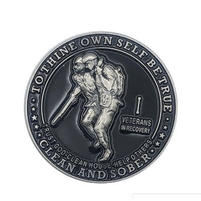 Veterans in Recovery AA Chip Sobriety Coin (1-60 Years) with Third Step Prayer on The Back. My Recovery Store AA Medallion