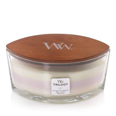 Woodwick Ellipse Trilogy Scented Candle with Crackling Wick | Terrace Blossoms | Up to 50 Hours Burn Time, Terrace Blossoms
