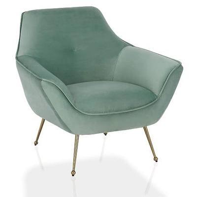CosmoLiving by Cosmopolitan CosmoLiving Aleena Accent, Seafoam Green Chair