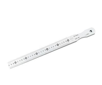 Precision Wedge Gap Feeler Gauge with High-Contrast Markings, Stainless Steel Taper Gauge for Automotive Repair & Metalworking - Easy-Read Scale Design, Clear Numerical Identification(0.4-6mm)