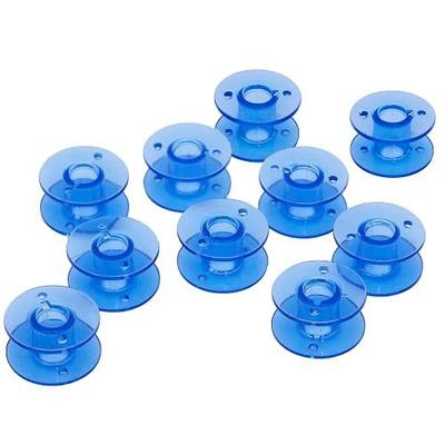 YEQIN 10 pcs Blue Class 15 (A Size) Plastic Bobbins #X52800150 for Brother Babylock Singer Juki Sewing Machines