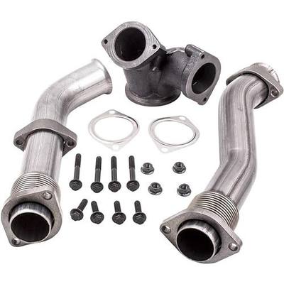 PowerStroke Turbo Diesel Manifold Bellowed Up Pipes Kit Compatible with Ford 1999-2003 7.3L 679-005 F-250 F-350 Super Duty