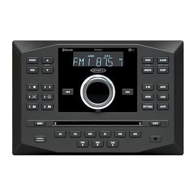 Jensen JWM62A AM|FM|DVD|CD|USB|AUX|App Ready Bluetooth Wallmount Stereo w/ App Control, 3-Speaker Zones / 8 Speaker Output 8X 6 Watt, Receives Bluetooth Audio (A2DP) & Controls (AVRCP) from Devices