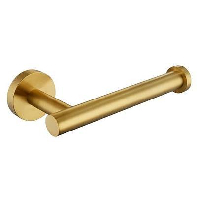 APLusee Toilet Paper Holder, Brushed Dark Gold, 304 Stainless Steel | Right-Side Open Design, One-Hand Roll Changes, Raised End Cap, Regular, Large & Mega Roll Fit, Guest Bathroom & Washroom Use