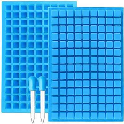 JOERSH Square Candy Molds, 252 Cavities, 2Pcs | Silicone Molds, Non Stick, For Hard Candy, Gummy, Caramels, Chocolate, Ganache, Ice Cubes