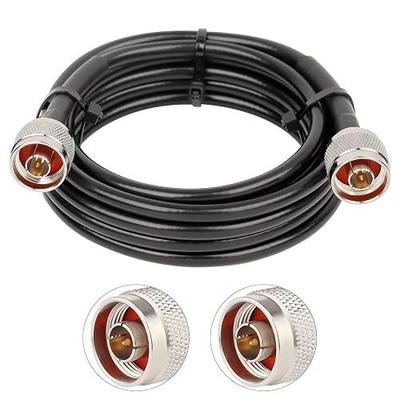 XRDS RF KMR240 10 ft, 50 Ohm Low Loss Coax N Male to N Male Connector Extension Cable for 3G/4G/5G/LTE/GPS/WiFi/RF/Ham/Radio to Antenna or Phone Signal Booster Use (Not for TV)