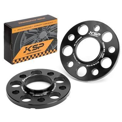 KSP 5X112mm Wheel Spacers,12mm 66.56mm Hubcentric Bore Forged Tuning Spacer for Most Vehicles, Newer A4 S4 A5 S5 A6 S6 A7 S7 A8 Quattro, 2019+ (G-Chassis), No Bolts 2pcs