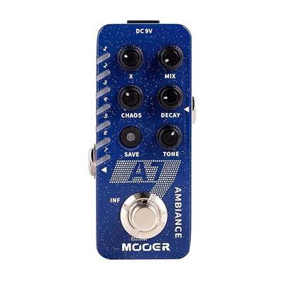 MOOER A7 Reverb Guitar Pedal Ambiance Versatile | 7 Diffrevent Rever Effects, Save Setting Function, INFINITE Trail Function, Supports Buffer Bypass or True Bypass