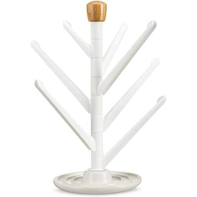Full Circle Branch Out, Upright Kitchen Drying Rack, Ceramic Base, Perfect for Bottles, Dishcloths, and Bags