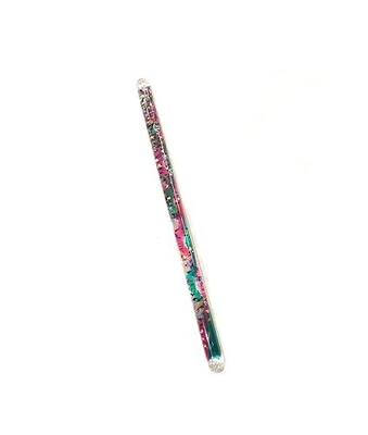 Star Magic Glitter Wand Hand Fidget Wonder Tube Halloween Costume Accessory Fairy Princess Wizard Pretend Play (Green/Pink, 11 Inch)