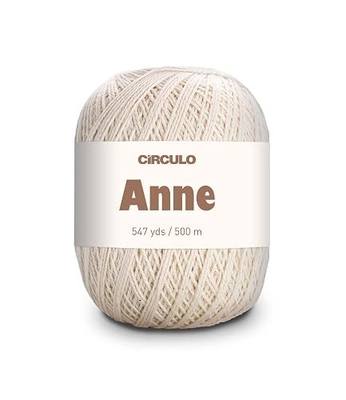CIRCULO Anne Mercerized Brazilian Cotton Yarn, Fingering, 547 Yds, Natural | Color 20 Natural; 100% Virgin Cotton; 147 g / 500 m Skein; Smooth, Breathable; Machine Washable; OEKO-TEX Certified