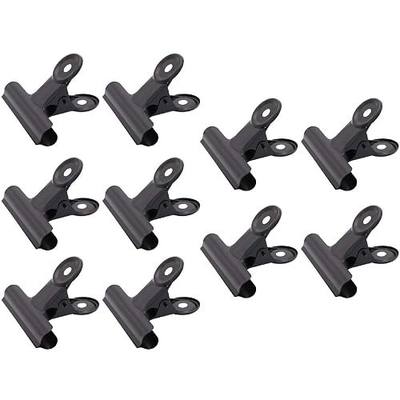 Jeemiter 10pcs 3 inch Black Bulldog Binder Paper Clips/Metal Hinge Clip File Clamps for Crafts, Food Bags, Drawings, Photos at Home Kitchen & Office Useage