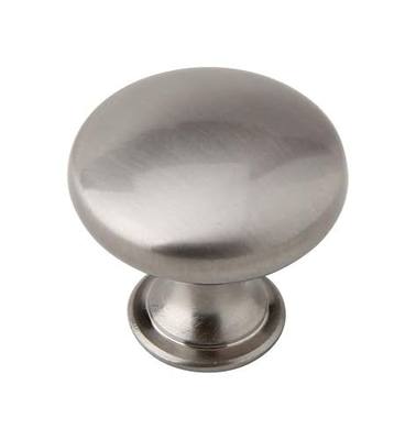 Silverline 6 Pack Cabinet Round Knob Pulls for Kitchen Bathroom Drawer Closet Door Cupboard 30mm Brushed Satin Nickel