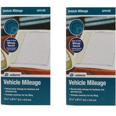 Adams AFR10W Mileage Journal - 2 Pack