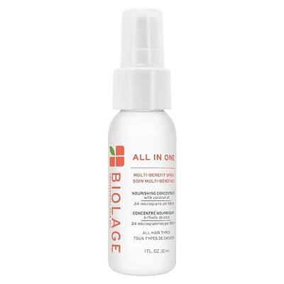 Biolage All-In-One Multi-Benefit Spray - Leave-In Treatment For Fine to Thick Hair, Prevents Breakage, Heat Protectant, Shine, Frizz Control, For All Hair Types, Coconut Oil, Vegan & Paraben-Free