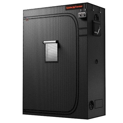 Spider Farmer 4.6x2.3 Grow Tent 55"x28"x80" Indoor Plant Growing 2026 New | Cable Pass-through, Controller Landyard, Enlarged Viewing Window, 1680D Oxford, Removable Floor Tray for SF2000 SE4500 G4500