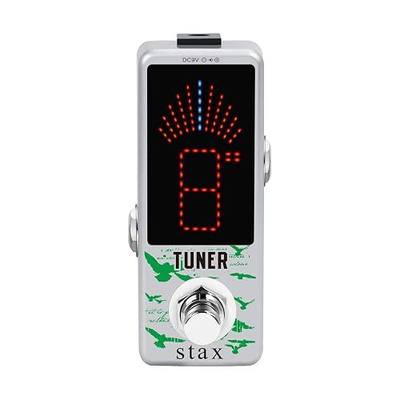 Stax Tuner Pedal Chromatic Guitar Tuner Pedal High Precision Tuning Effect Guitar Pedals for Electric Guitar & Bass Accurate ± 1 Cent Mini Size True Bypass.