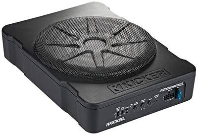 KICKER 46HS10 Hideaway Compact Powered Subwoofer, 10-Inch