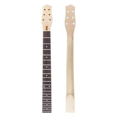 Alnicov Electric Guitar Neck 22 Fret Mahogany Neck Maple Fretboard with White Trapezoid Dots Inlay Natural For Gibson LP Guitars Parts Replacement