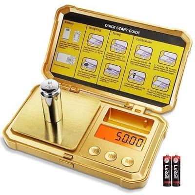 Fuzion Digital Gram Scale 200g/0.01g, Gold Scale for Jewelers | Embossed Steampunk, Dragon & Pirate Design, Pocket Herb Scale with 6 Modes, Tare(50g Calibration Weight & Battery Included)