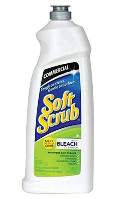 Soft Scrub Cleanser with Bleach - Commercial 36oz (2 Bottles)