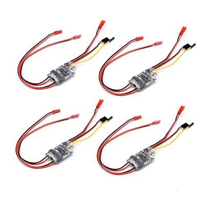 Bidirectional 5A ESC Brushed Speed Controller Dual Way ESC, 4PCS | 2S-3S Lipo for RC Model Boat/Tank 130 180 Brushed Motor Spare Parts
