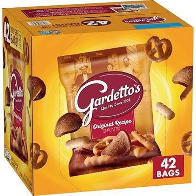 Gardetto's Snack Party Mix, Original Recipe, Single Serve Bags, 42 Ct