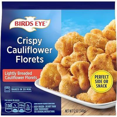 Birds Eye Crispy Cauliflower Florets, Easy-to-Prepare Frozen Vegetable Sides and Frozen Appetizers, 12 OZ Bag