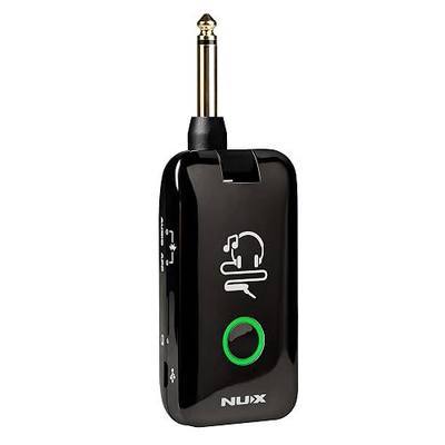 NUX Mighty Plug MP-2 Guitar and Bass Modeling Headphone Amplug with Bluetooth, 13 Amp Models, 20 IRs, 19 Effects, 6.35mm Phone Plug, Pocket Amplifier Built-in Rechargeable LiPo Battery 3.7V/1000mAh